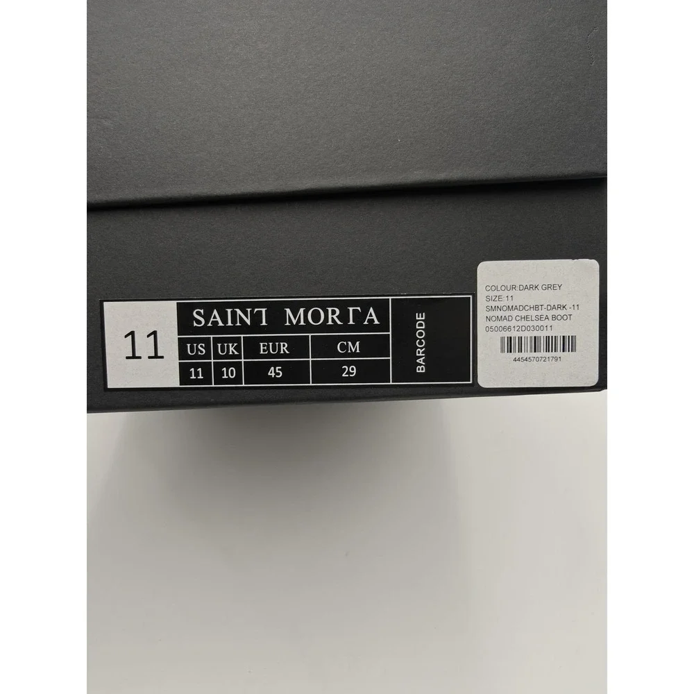 Saint Morta Boots Mens Size‎ 11 Gray Suede Nomad Chelsea Ankle Dress Casual
